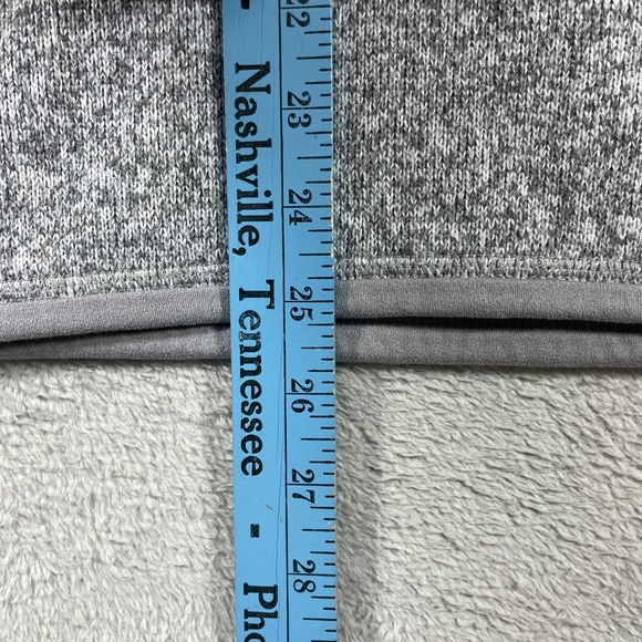 Patagonia Sweater Adult Small Gray 1/4 Zip Fleece Pullover LS Outdoor Preppy - Picture 11 of 16